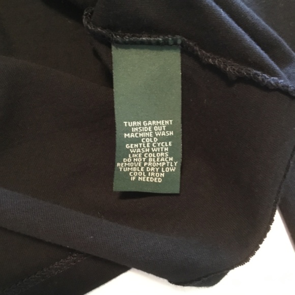 Ralph Lauren Ladies Embellishment Pullover Top Black Size M - Picture 5 of 5